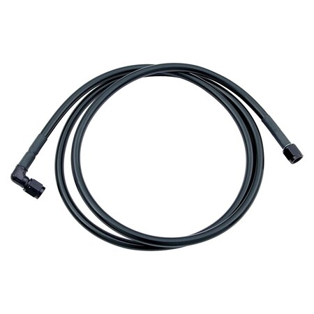 Allstar Performance 30 in. 90 deg -3 AN No. 3 Black Coated Braided Line ALL48420