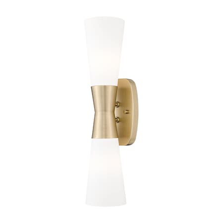 Z-Lite Emrys Modern Gold 2 Light Wall Sconce 4504-2S-MGLD