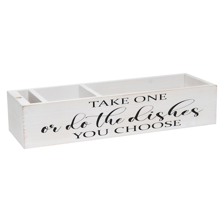 Homeroots 6" White Wood Desk Organizer 661200