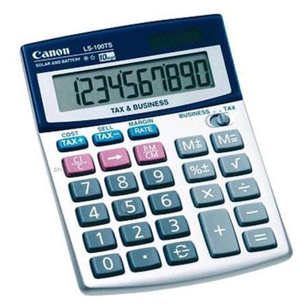 Canon Portable Desktop Business Calculator with 10-Digit LCD CA391798