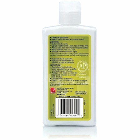 Quartet Whiteboard CleanerConditioner, Multi QRT551