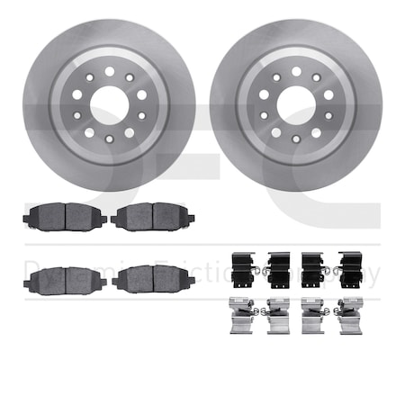 Dynamic Friction Co DFC Brake Rotor- Heavy Duty Brake Pad includes Hardware 6412-42139