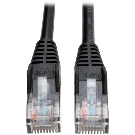 Eaton TRIPP LITE SERIES CAT5E 350 MHZ SNAGLESS MOLDED (UTP) ETHERNET CABLE (RJ45 N001-005-BK