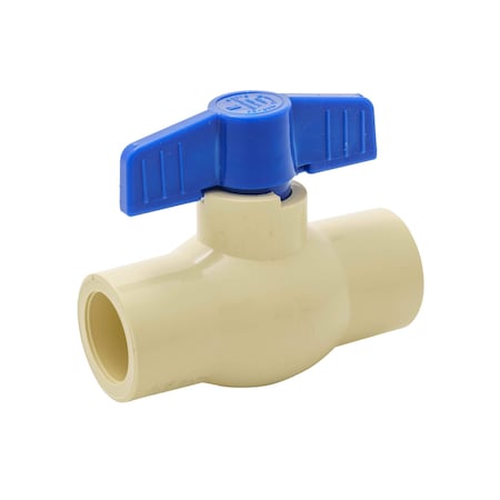 Zoro Select 3/4" Socket CPVC Ball Valve Inline 107-124