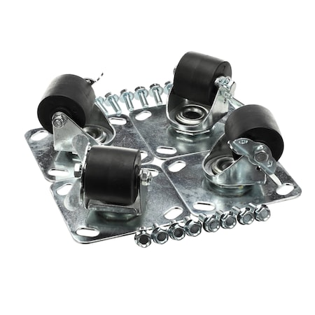 Traulsen Caster Kit with Bolts, 2.75in, 2 with Brake, 2 without, Swivel Plate CK14