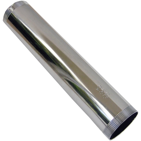 Westlake Pipe & Fittings 1-1/4''x6'' Chrome Plated Threaded Tube 3/1/3103