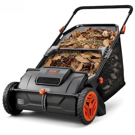 Vevor 44" Tow-Behind Lawn Sweeper with 25 Cu. Ft. Capacity and Adjustable TC5001E
