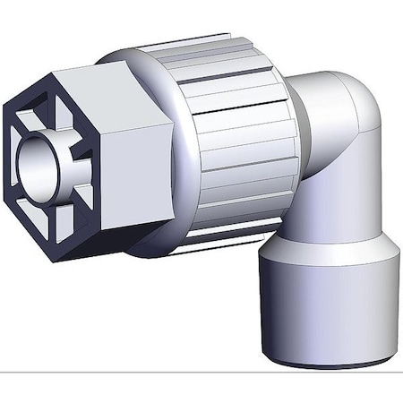 Smc High Purity  Tube Fitting, Adapter, PFA LQ3L2B-MN