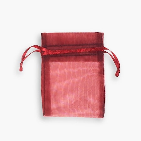 Nashville Wraps Merlot Sheer Organza Bags, 3x4, 10PK B010276