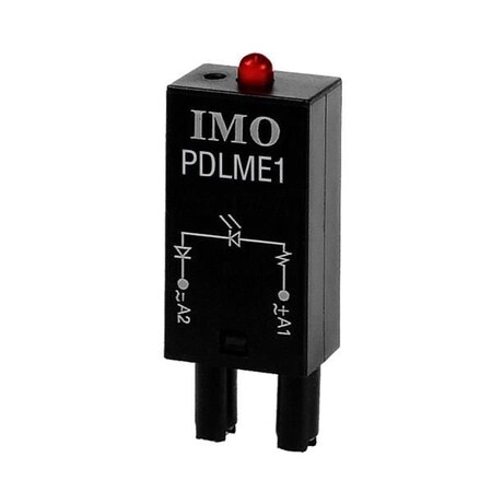 Imo Automation Relay Socket Plug-in Module 6-24 AC/DC, Diode, LED, Resistor PDLME1