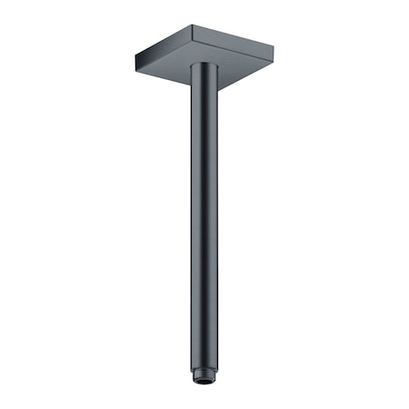 Axor ShowerSolutions Extension Pipe for Ceiling Mount Square, 12" in Brushed Black Chrome 26438341