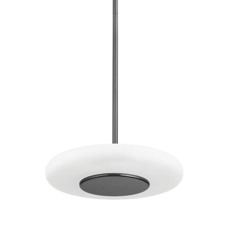 Hudson Valley Lighting Pembrooke & Ives X Blyford 1 Light Pendant 15.5 In. Black Nickel PI1896701S-BLNK