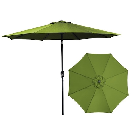 Seasonal Trends Crank Umbrella, 92.9 in H, 107.9 in W Canopy, 107.9 in L Canopy, Round Canopy, Steel Frame 62105