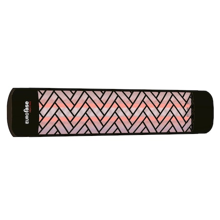 Eurofase Black Chevron Decor Plate Upgrade Kit For Eurofase 39in Patio Heaters EF39DCB1