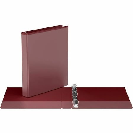 Davis Group Easyview Premium, Round Ring, Customizable, View Binder, (Burgundy, 1"), PK6 8411-08-06