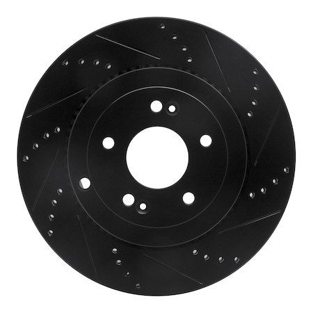 Dynamic Friction Co DFC Brake Rotor - Drilled and Slotted - Black 633-03031R