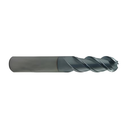 Regal Cutting Tools 5/16 x 5/16 x 13/16 x 2-1/2 3 Flt 45 Degree Helix Ball Alu-Mill w/ TiCN 090223RM