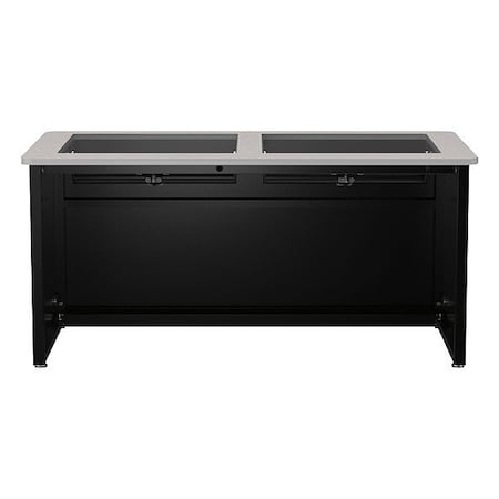 Versadesk Computer Desk, 30 in D X 31 in H, 60 in W X DV6030-BG