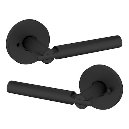 Baldwin Baldwin Preconfigured 5161 Lever with 5146 Rose Privacy Lock with 2-3/8in Backset and Full Lip 5161190PRIV