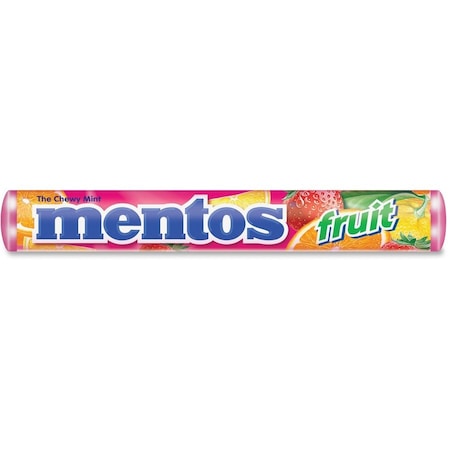 Perfetti Van Melle Mentos, Chewy Mints, 1.32 Oz, Mixed Fruit, 15PK 4181