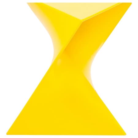 Leisuremod Triangular 15.75 in W, 17 in L, ABS Plastic, Yellow RS17Y