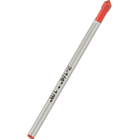 Do It Best 1/8'' x 2-1/4'' Carbide Glass & Tile Drill Bit QJDIB-GT-001