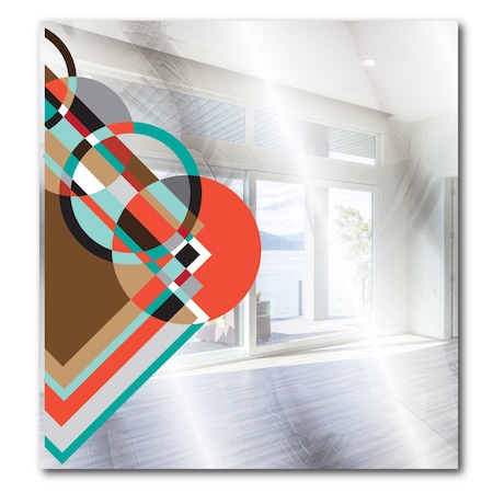 Se-Kure Luxe Southwestern Colored Deco Mirror 23 x 23 ZAM1S23