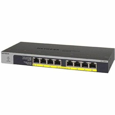 Netgear 8 PORTGIG POE+ SWITCH GS108LP-100NAS