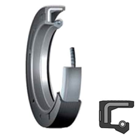 Timken 7/16 in. Shaft Dia, 0.999 in. Housing Bore, 1/4 in. Nominal Width, Nitrile Lip 6863S