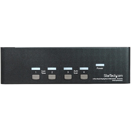 Startech.Com THIS 4 PORT DUAL DISPLAYPORT KVM SWITCH COMBINES DUAL 4K 60HZ DISPLAYS WITH KVM SV431DPDDUA2