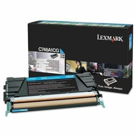 Lexmark Standard Yield Cyan Toner Cartridge 7K YLD C746A1CG