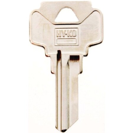 Hy-Ko Key Blank, Brass, Nickel, For: Dexter Cabinet, House Locks and Padlocks 11010DE1