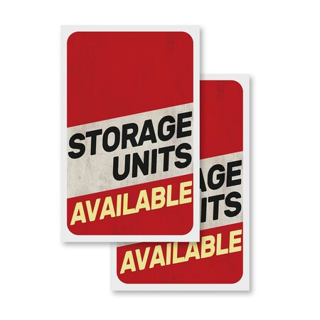 Signmission Storage Units Available, Vinyl Decals Only 24 Inch x 36 Inch, Vinyl Decal, 2PK DSB-2436-2PACK-30423