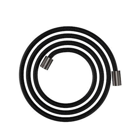 Axor Shower Solutions Textile Hose with Cylindrical Nut, 79" in Brushed Black Chrome 28291340