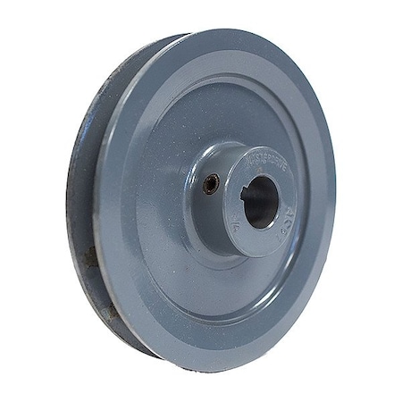 Zoro Select V-Belt Pulley, Cast Iron, Fixed AK49X1/2