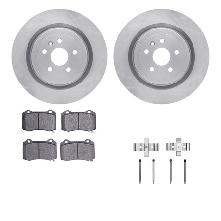 Dynamic Friction Co DFC Brake Rotor- Heavy Duty Brake Pad includes Hardware 6412-47022