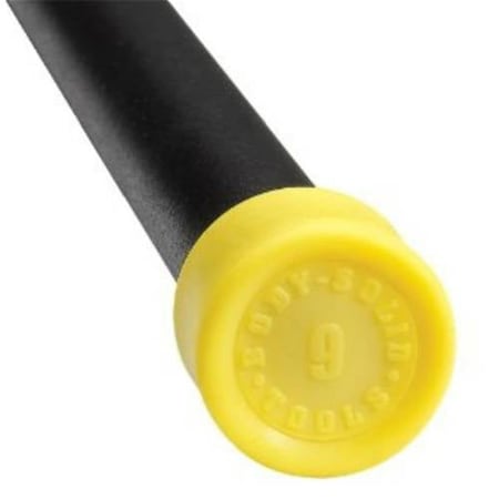 Body-Solid 9 lbs. Yellow Padded Weighted Bar BSTFB9