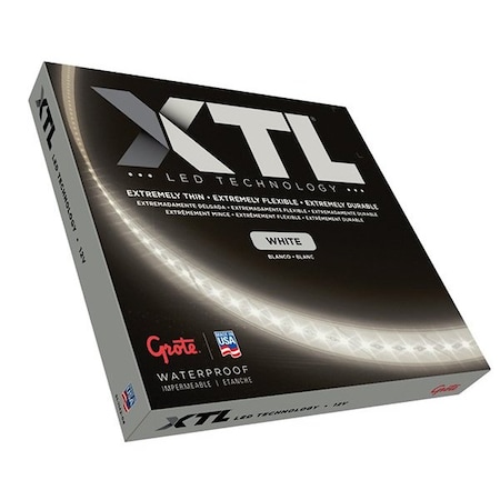 Grote Lighting XTL White LED Light Strip, 34.02 in, 12V, 1912 Lumens, IP69K/IP67, 0.8A, 3M Tape Mount F21105-017-09-022
