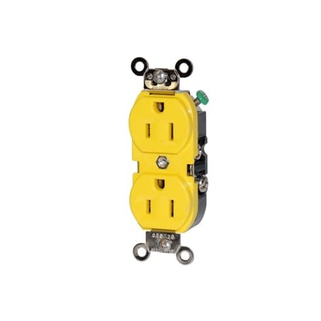 Leviton Weather-Resistant Duplex Receptacle, 15 Amp, 125 Volt WBR15-Y