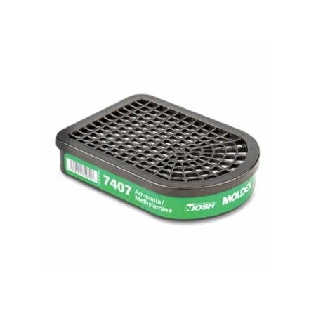 Moldex 7000/7800/9000 Series Semi-Rectangular Gas/Vapor Cartridge, Ammonia/Methylamine, for, 30PK 507-7407