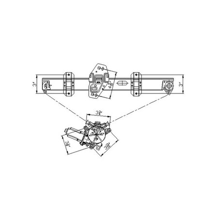 Tyc Power Window Motor And Regulator Assembly 660057