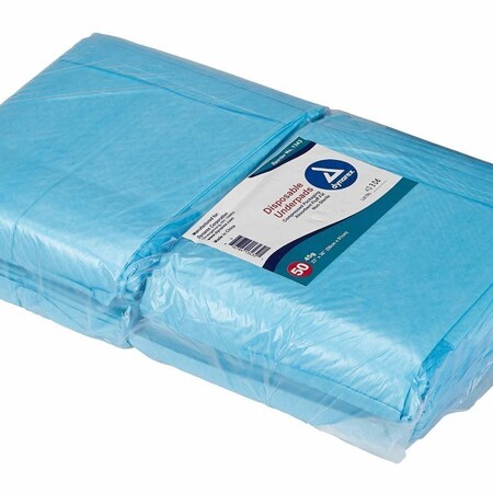 Dynarex Disposable Underpad 23x36", Fluff Light Absorbency, 1343, 150PK 731711_CS