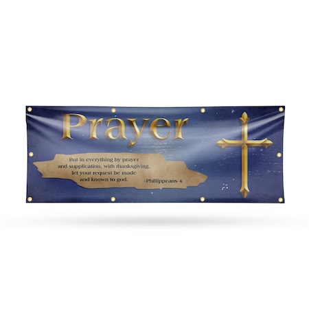 Signmission Jesus Prayer, 36 Inch x 96 Inch, Vinyl Banner B-96-30710