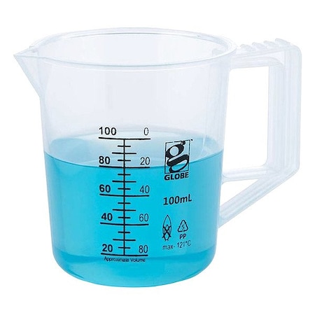 Zoro Select Beaker, Plastic, Colorless 3654-100