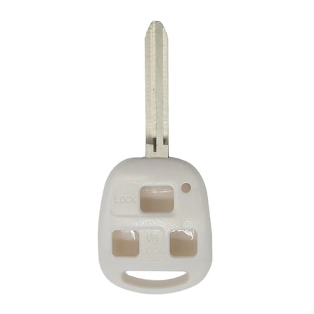 Aks Keys 1998 - 2014 Toyota Key Fob Shell 3B - TR47 - Black - White RS-TOYOTA-23-WHITE