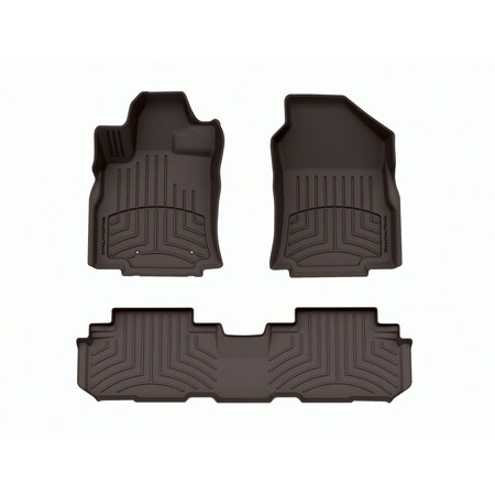 Weathertech Cocoa, Front and Rear FloorLiner HP 471475-1-2IM