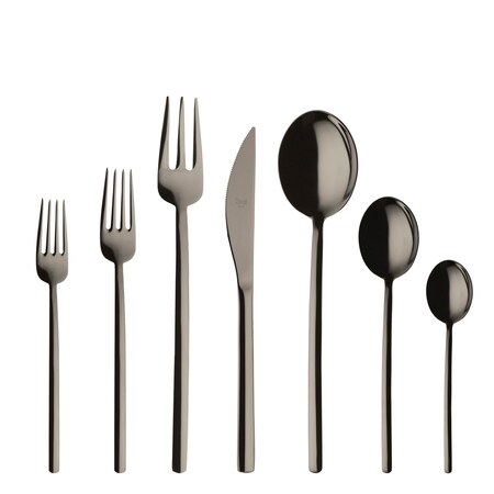 Mepra Due Flatware Set - 32 Pieces - Black Gold 108622032