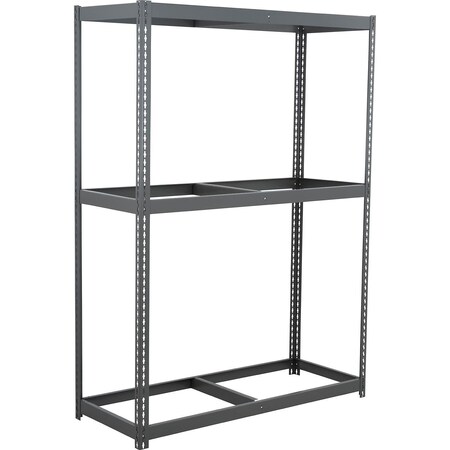Global Industrial 3 Shelf, Heavy Duty Boltless Shelving, Starter, 72"W x 18"D x 72"H, No Deck B3170956