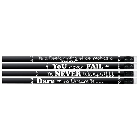 Musgrave Pencil Co Chalkboard Talk Motivational Pencil, 144PK MUS2547G
