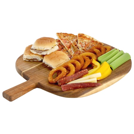 Megachef 13 Inch Acacia Wood Serving Butcher Cutting Board with Handle 750122157M